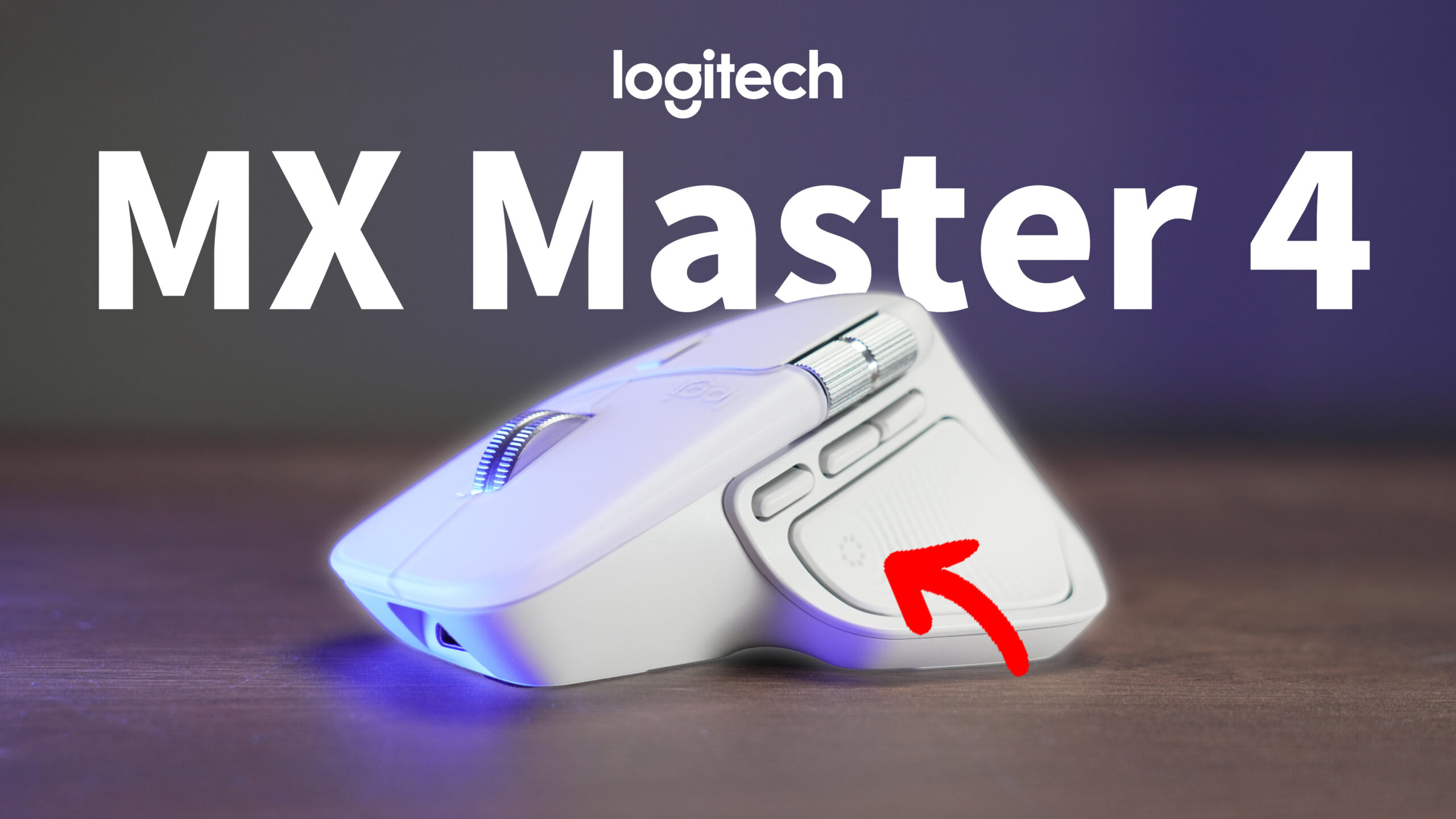 羅技 MX Master 4 旗艦商務滑鼠精選圖片,展示 Actions Ring 動作環鍵與外觀設計