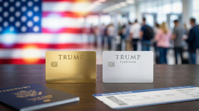 川普金卡從早期傳聞的高價帶,落地成 100 萬美元方案;白金卡則主打 270 天停留與境外所得稅務賣點。本文整理金卡/白金卡價格、內容、能否帶家人、境外所得是否課稅,並與 EB-5、EB-1、EB-2 NIW 等移民路徑優缺點對照。