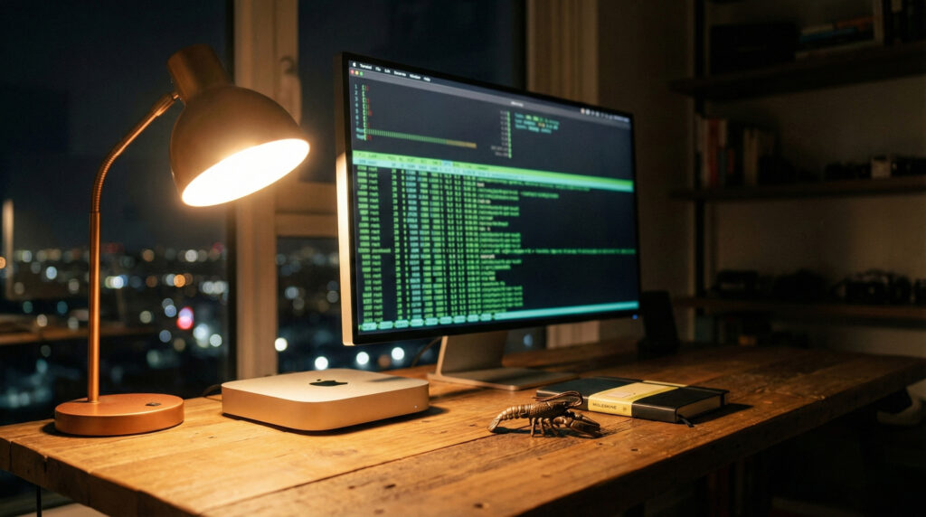 Mac mini 新手照做就能跑起 OpenClaw（養龍蝦）：接好鍵鼠、安裝 Homebrew/Node.js、npm 安裝 OpenClaw、openclaw onboard 設定模型、串 Telegram Bot 通知、挑 Skills/Hooks，最後用 openclaw tui 測試。