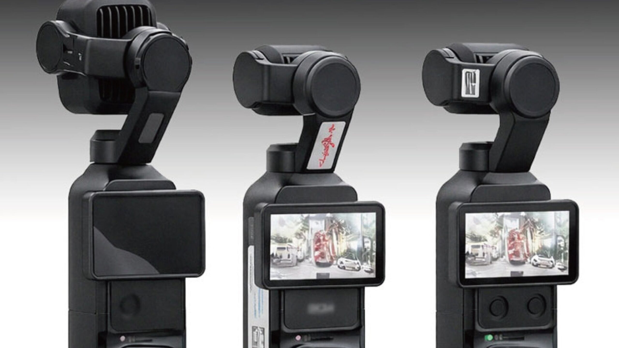 DJI Pocket 4 爆料彙整示意，呈現雲台相機輪廓與單鏡頭設計線索，烘托 4/16 發表活動氛圍，畫面乾淨且無文字覆蓋