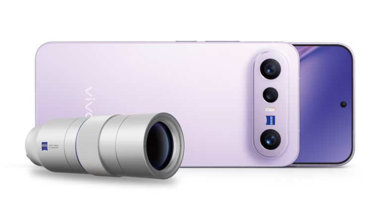 vivo X300 FE 雅霧紫與蔡司 2.35x 長焦增距鏡官方產品圖