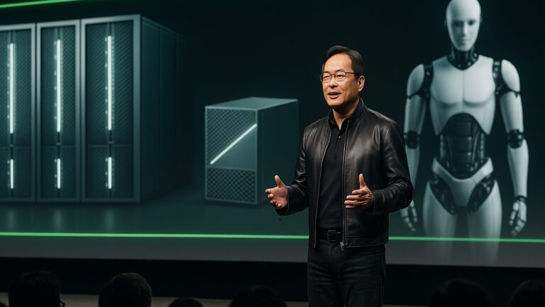 黃仁勳於 NVIDIA GTC Taipei 2026 舞台發表 AI 基礎建設與 RTX Spark