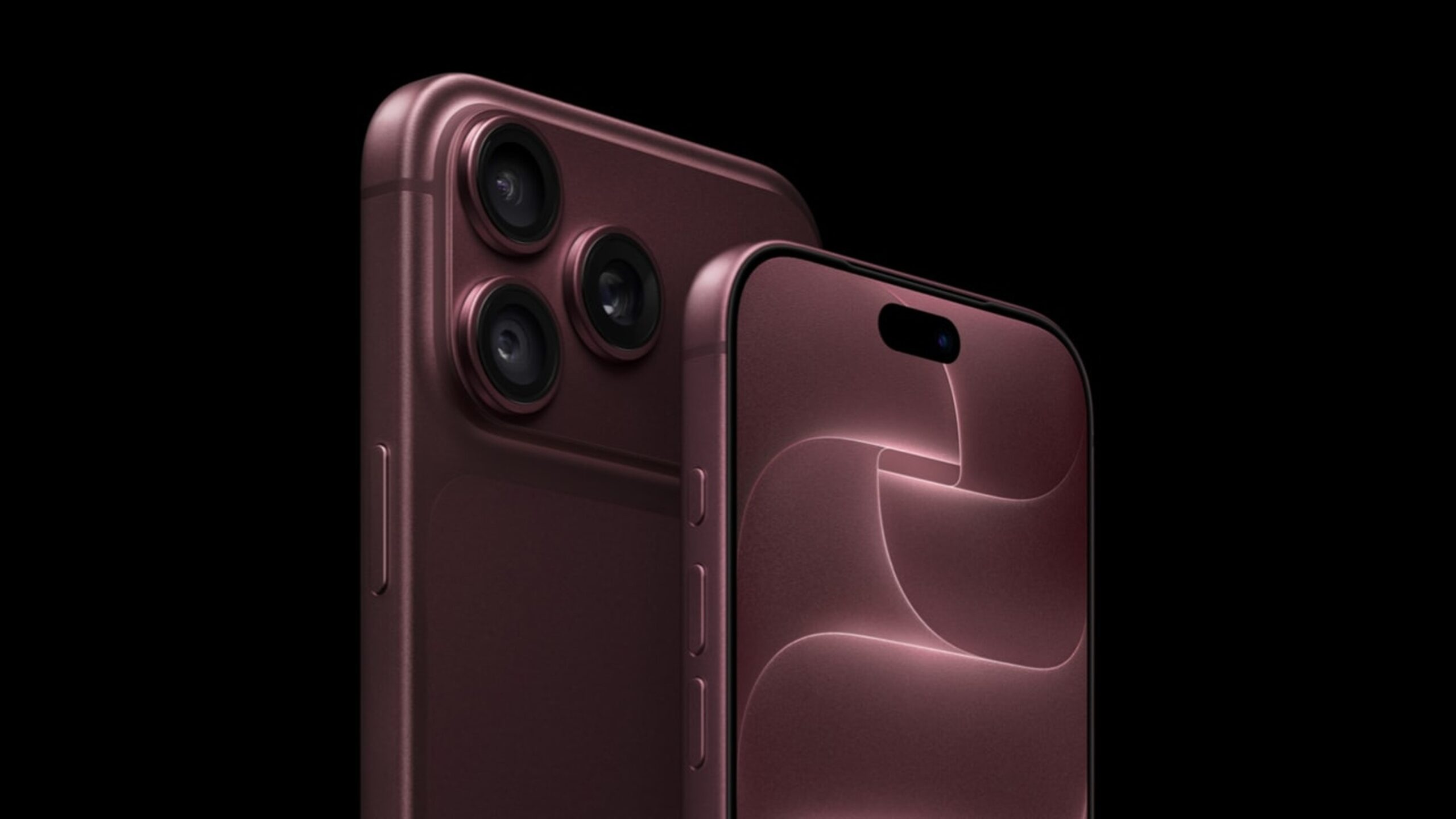 Apple iPhone 18 Pro 勃根地紅色官方產品圖片