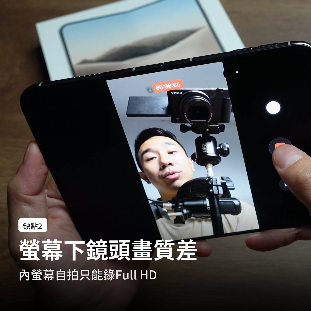 iPhone Duo 內螢幕螢幕下鏡頭